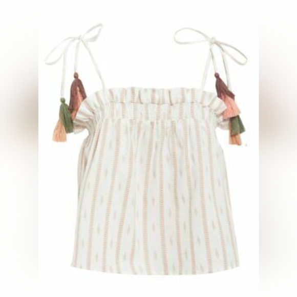 Babydoll Cami Tassle Top and Ruffle Two Piece Shorts Vacation Summer Set SM - Picture 9 of 10